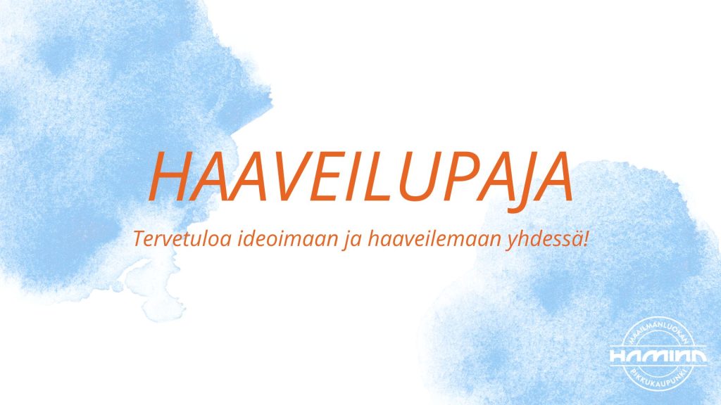 Vaaleansinisiä vesiväripilviä.