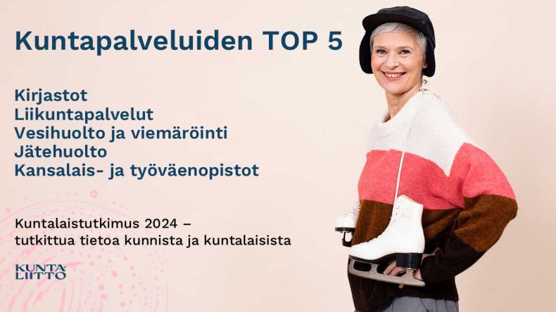 Kuntapalveluiden top 5.